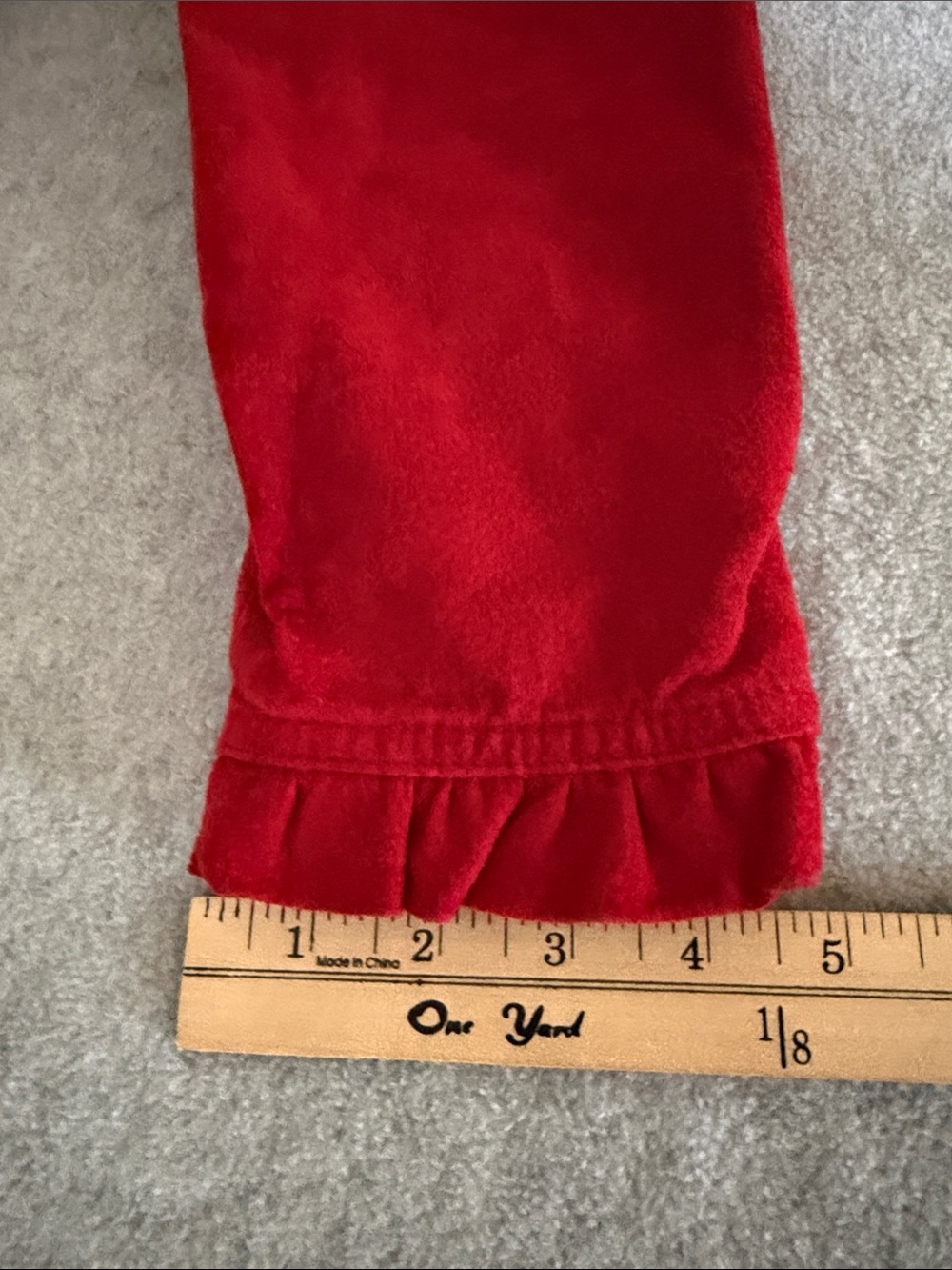 Vintage Suede Leather Red Ruffled Women's Jacket Medium Boho Whimsigoth Witchy - Picture 15 of 16